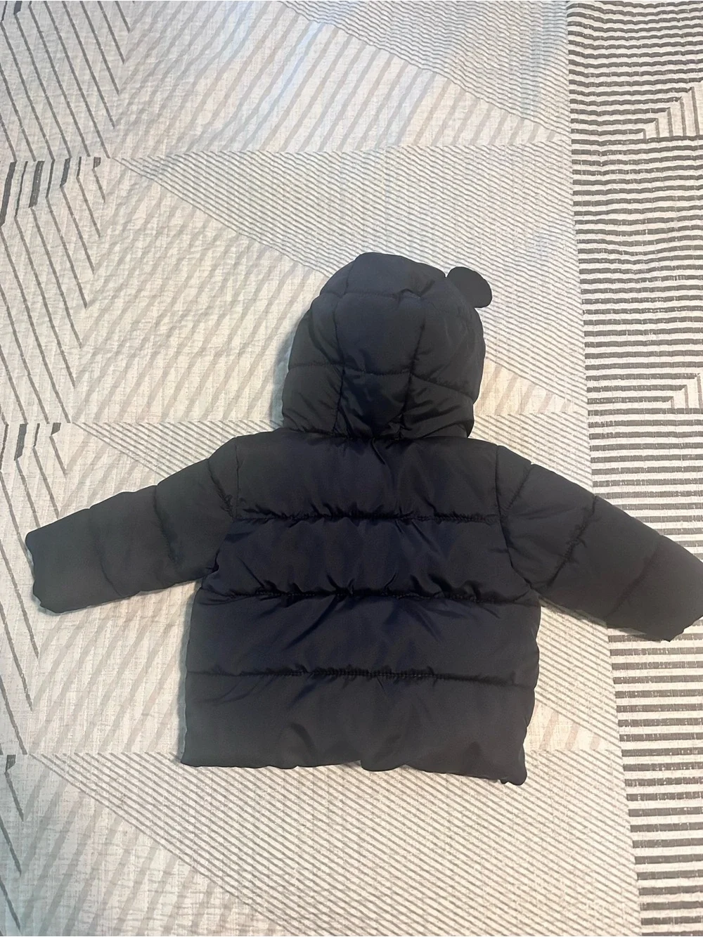 Old Navy navy blue Toddler Puffer Jacket with Hood